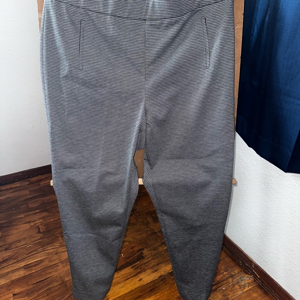 Calvin Klein Black and White Houndstooth Pants
